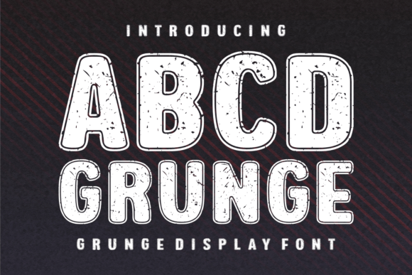 Abcd Grunge Font: A Distressed Display Typeface for Crafters and Sellers