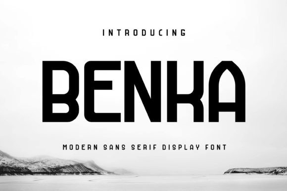 Benka Modern Sans Display Font for Crafters and Makers