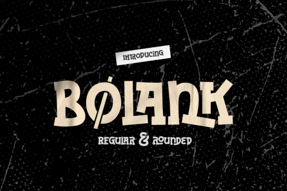 Bolank: A Handwritten Display Font with Editorial Depth