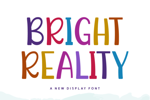 Bright Reality Font: A Playful Display Typeface for Modern Brand Content