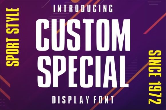 Custom Special: A Display Font for Handmade Product Designs