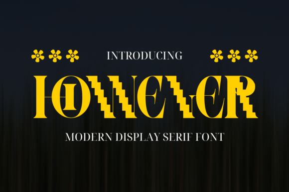 However Font: A Modern Serif with a Pixelated Twist