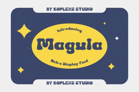 Magula Font: A Retro Groovy Typeface for Creative Products
