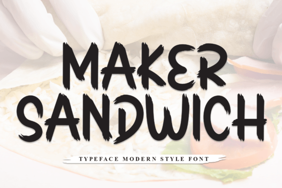 Maker Sandwich: A Display Font with Editorial Character