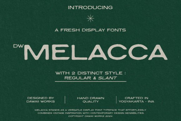 Malacca Font Review: A Vintage-Inspired Display Typeface for Editorial Design