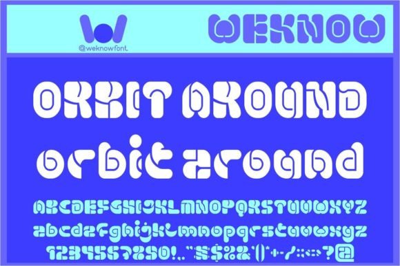 Orbit Around: Retro-Futuristic Display Font for Web Designers