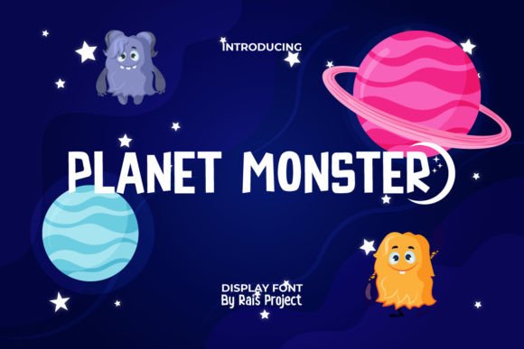 Planet Monster Font: A Playful Display Typeface for Digital Branding
