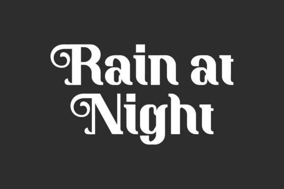 Rain at Night Font: A Designer’s Honest Take on a Dreamy Display Typeface