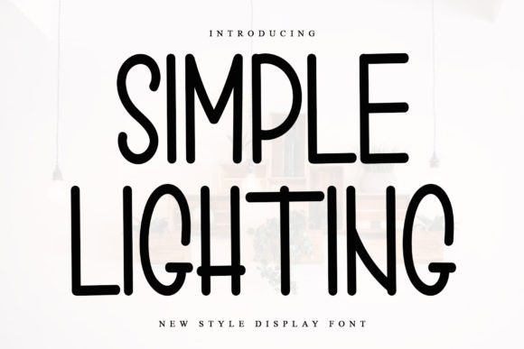 Simple Lighting Typeface for Festive Web Headlines