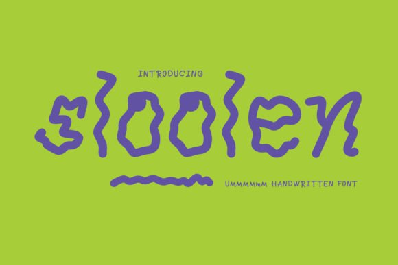 Sloolen: A Quirky Display Font for Editorial Design