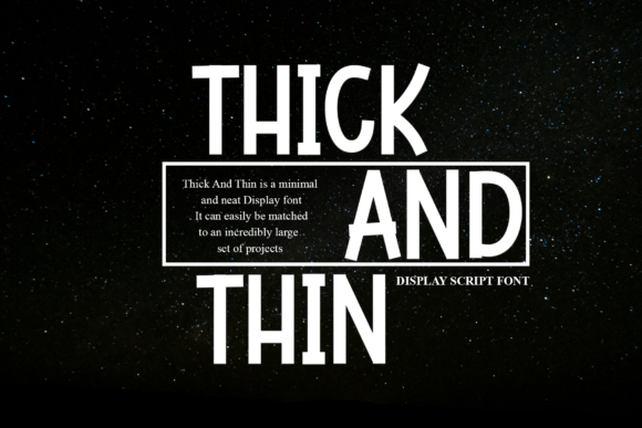 Thick and Thin Display Font for Elegant Craft Projects