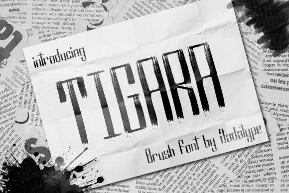 Tigara Font: A Hand-Drawn Display Typeface for Crafters and Sellers
