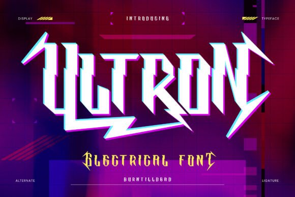 Ultron: A Lightning Display Font for Digital Design