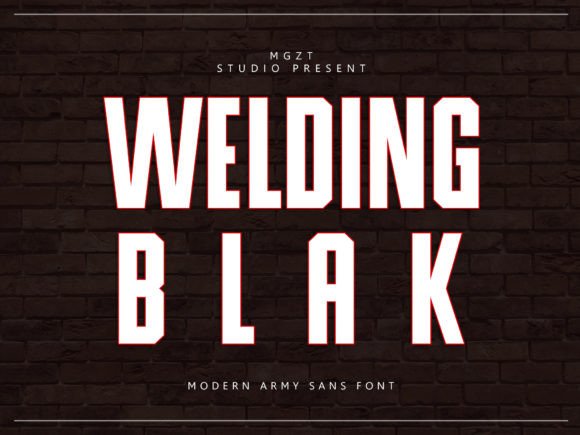 Welding Blak: A Military-Inspired Display Font with Unexpected Softness